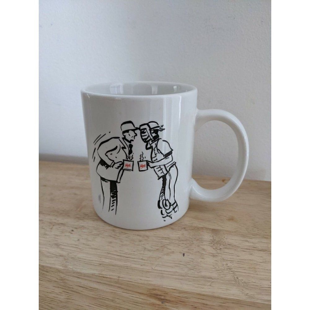 maxwell house coffee mug vintage baseball theme